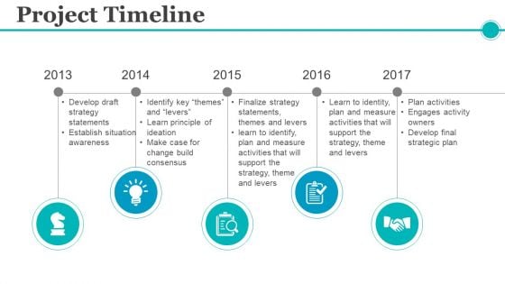 Project Timeline Ppt PowerPoint Presentation Inspiration Slide