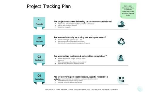 Project Tracking Plan Ppt PowerPoint Presentation Layouts Graphic Images