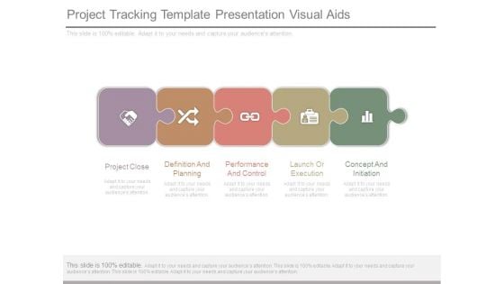 Project Tracking Template Presentation Visual Aids