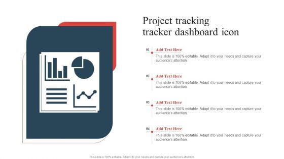 Project Tracking Tracker Dashboard Icon Elements PDF