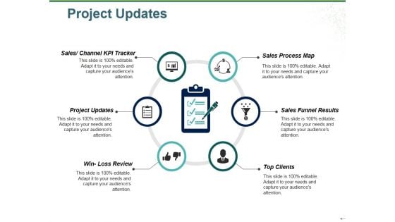 Project Updates Template 2 Ppt PowerPoint Presentation Slides Aids