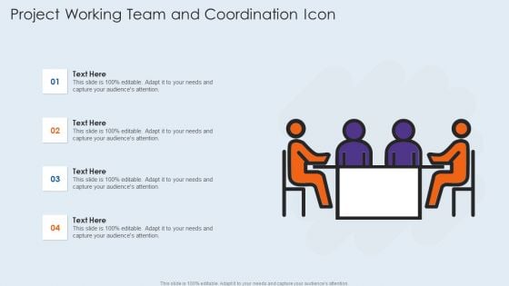 Project Working Team And Coordination Icon Rules PDF