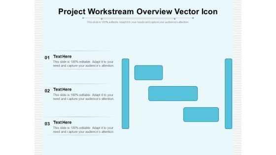 Project Workstream Overview Vector Icon Ppt PowerPoint Presentation Summary Graphics PDF