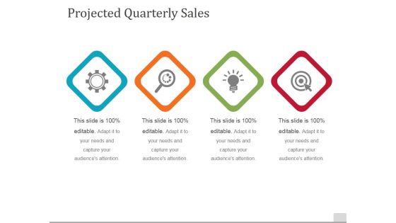 Projected Quarterly Sales Template 1 Ppt PowerPoint Presentation Styles Introduction