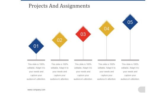 Projects And Assignments Template 2 Ppt PowerPoint Presentation Professional Graphics