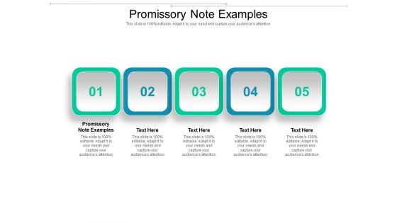 Promissory Note Examples Ppt PowerPoint Presentation Infographics Clipart Images Cpb Pdf