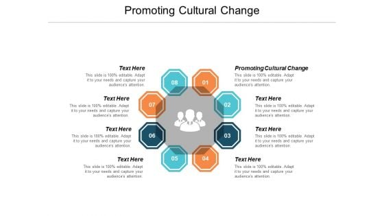 Promoting Cultural Change Ppt PowerPoint Presentation Show Graphics Example Cpb