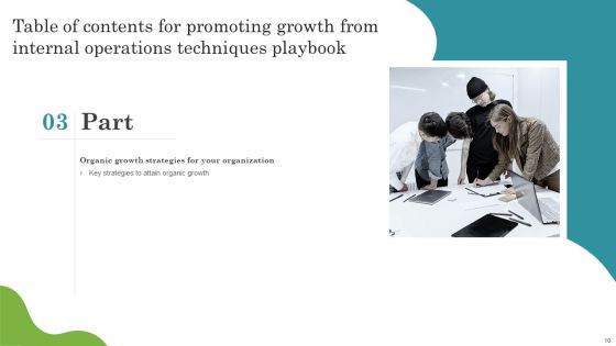 Promoting Growth From Internal Operations Techniques Playbook Ppt PowerPoint Presentation Complete With Slides