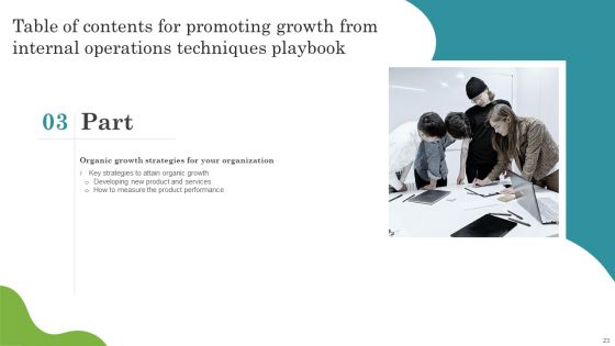 Promoting Growth From Internal Operations Techniques Playbook Ppt PowerPoint Presentation Complete With Slides