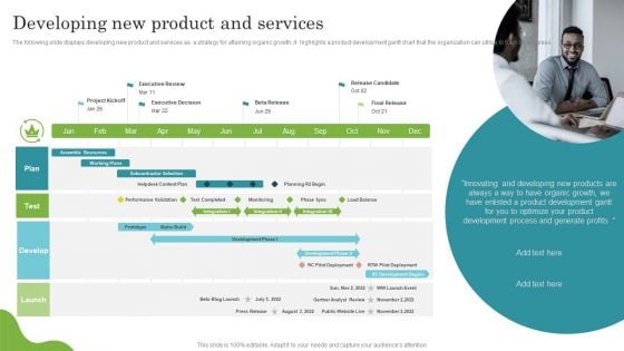 Promoting Growth Internal Operations Techniques Playbook Developing New Product And Services Professional PDF