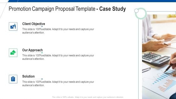 Promotion Campaign Proposal Template Case Study Ppt Summary Structure PDF