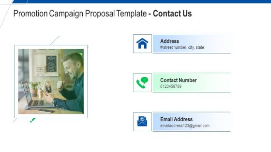 Promotion Campaign Proposal Template Contact Us Ppt Summary Show PDF