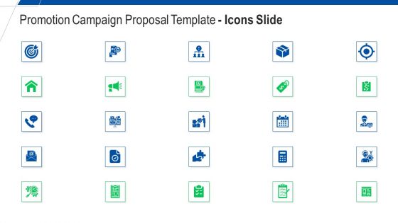 Promotion Campaign Proposal Template Icons Slide Ppt Inspiration Graphics Example PDF