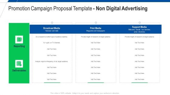 Promotion Campaign Proposal Template Non Digital Advertising Ppt Pictures Guidelines PDF Promotion Campaign Proposal Template Non Digital Advertising Ppt Pictures Guidelines PDF