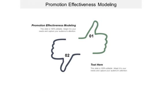 Promotion Effectiveness Modeling Ppt PowerPoint Presentation Infographic Template Layout Ideas Cpb