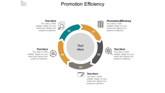 Promotion Efficiency Ppt PowerPoint Presentation Professional Layout Cpb