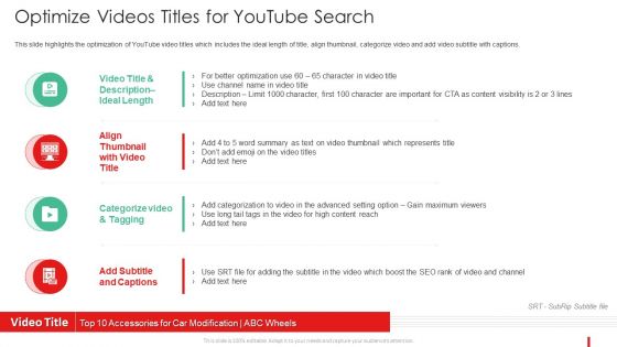 Promotion Guide To Advertise Brand On Youtube Optimize Videos Titles For Youtube Search Diagrams PDF Promotion Guide To Advertise Brand On Youtube Optimize Videos Titles For Youtube Search Diagrams PDF