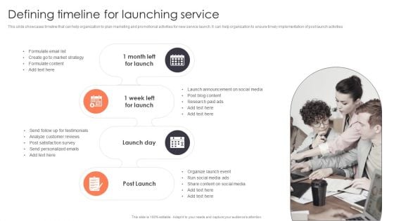 Promotion Strategies For New Service Launch Defining Timeline For Launching Service Diagrams PDF Promotion Strategies For New Service Launch Defining Timeline For Launching Service Diagrams PDF