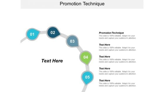 Promotion Technique Ppt PowerPoint Presentation Inspiration Graphic Tips Cpb