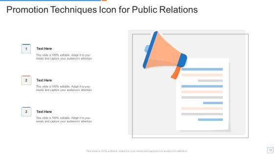 Promotion Techniques Ppt PowerPoint Presentation Complete Deck With Slides Slide19