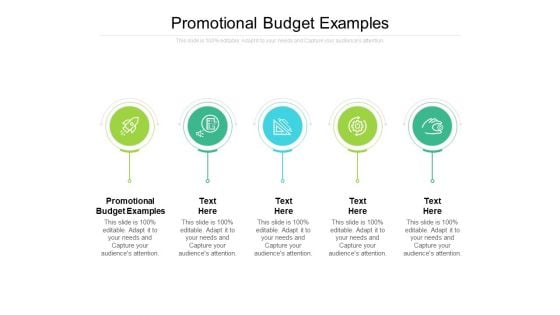 Promotional Budget Examples Ppt PowerPoint Presentation Model Slideshow Cpb