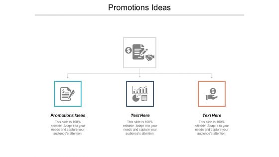 Promotions Ideas Ppt PowerPoint Presentation Infographic Template Example Introduction Cpb