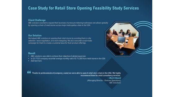 Proof Concept Variety Shop Case Study For Retail Store Opening Feasibility Study Services Professional PDF