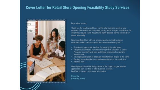 Proof Concept Variety Shop Cover Letter For Retail Store Opening Feasibility Study Services Slides PDF