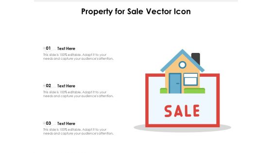 Property For Sale Vector Icon Ppt PowerPoint Presentation File Inspiration PDF