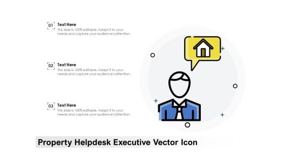 Property Helpdesk Executive Vector Icon Ppt PowerPoint Presentation Icon Background PDF