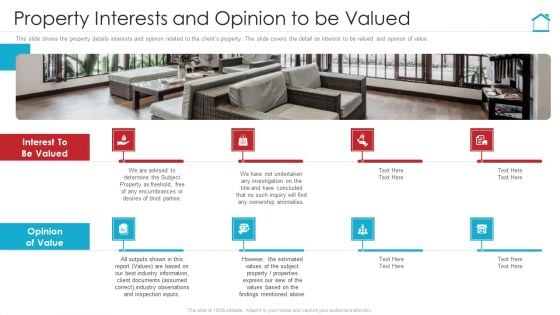 Property Interests And Opinion To Be Valued Structure PDF