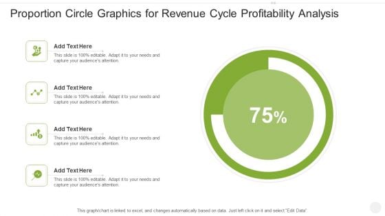 Proportion Circle Graphics For Revenue Cycle Profitability Analysis Introduction PDF