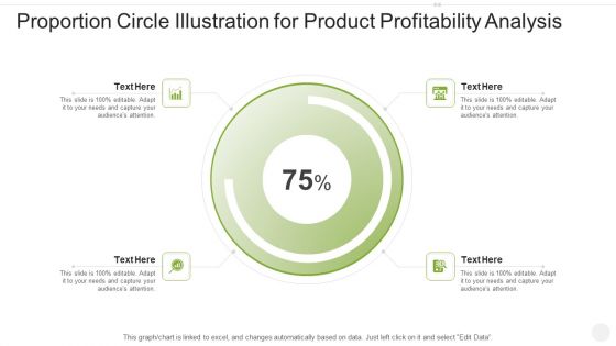 Proportion Circle Illustration For Product Profitability Analysis Designs PDF