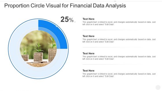 Proportion Circle Visual For Financial Data Analysis Guidelines PDF