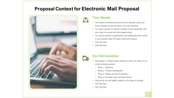 Proposal Context For Electronic Mail Proposal Ppt Ideas Graphics Pictures PDF