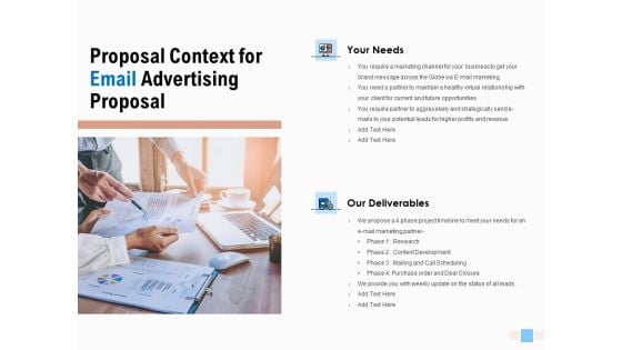 Proposal Context For Email Advertising Proposal Ppt Infographic Template Images PDF