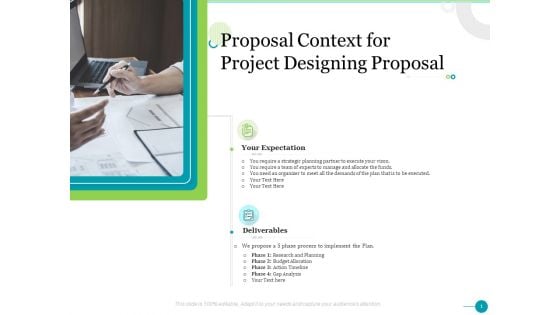 Proposal Context For Project Designing Proposal Ppt Icon Styles PDF