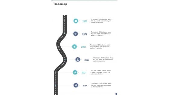 Proposal For B2B Services Roadmap One Pager Sample Example Document Proposal For B2B Services Roadmap One Pager Sample Example Document