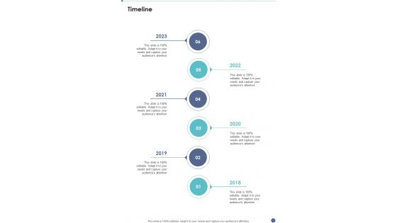 Proposal For B2B Services Timeline One Pager Sample Example Document