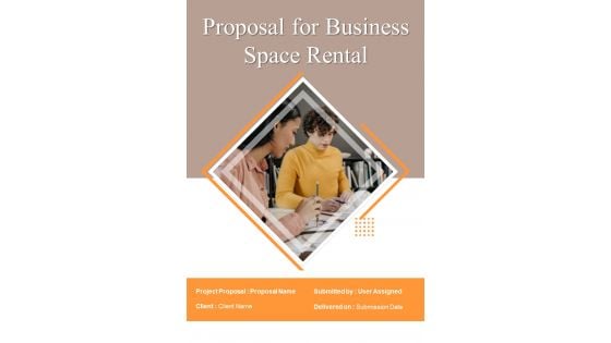 Proposal For Business Space Rental Example Document Report Doc Pdf Ppt