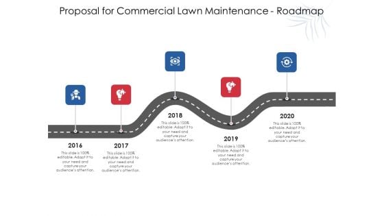 Proposal For Commercial Lawn Maintenance Roadmap Ppt Inspiration Vector PDF
