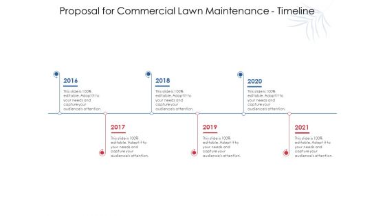 Proposal For Commercial Lawn Maintenance Timeline Ppt Model Gridlines PDF