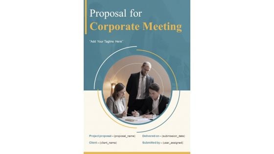 Proposal For Corporate Meeting Example Document Report Doc Pdf Ppt