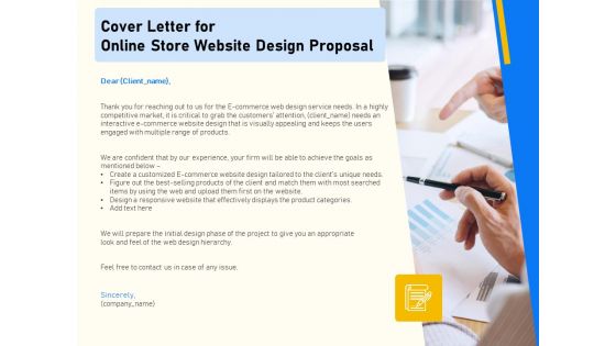 Proposal For Ecommerce Website Development Cover Letter For Online Store Website Design Proposal Pictures PDF Proposal For Ecommerce Website Development Cover Letter For Online Store Website Design Proposal Pictures PDF