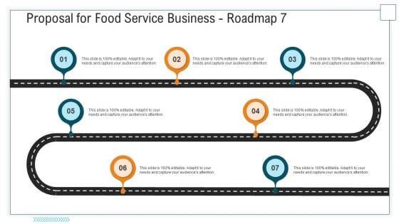 Proposal For Food Service Business Roadmap Seven Stage Process Ppt Layouts Graphic Images PDF