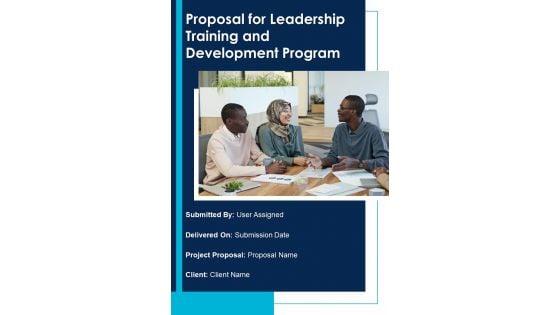 Proposal For Leadership Training And Development Program Example Document Report Doc Pdf Ppt