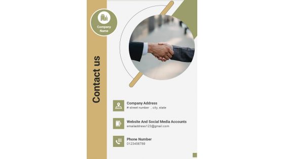 Proposal For Mold Removal Contractual Services Contact Us One Pager Sample Example Document Proposal For Mold Removal Contractual Services Contact Us One Pager Sample Example Document