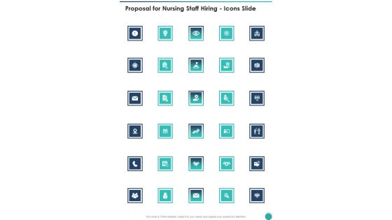 Proposal For Nursing Staff Hiring Icons Slide One Pager Sample Example Document Proposal For Nursing Staff Hiring Icons Slide One Pager Sample Example Document