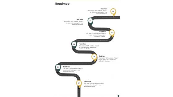Proposal For PR Campaign Roadmap One Pager Sample Example Document Proposal For PR Campaign Roadmap One Pager Sample Example Document