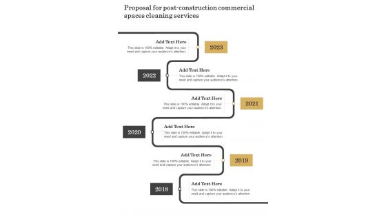 Proposal For Post Construction Commercial Spaces Cleaning Services One Pager Sample Example Document Proposal For Post Construction Commercial Spaces Cleaning Services One Pager Sample Example Document